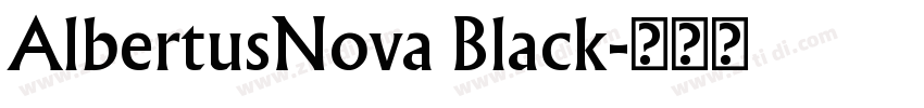 AlbertusNova Black字体转换